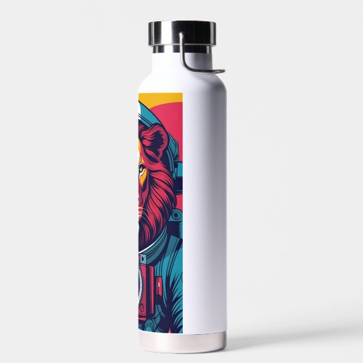 Cosmic Lion Astronaut Mug | Bold Space Art Coffee Trinkflasche (Links)