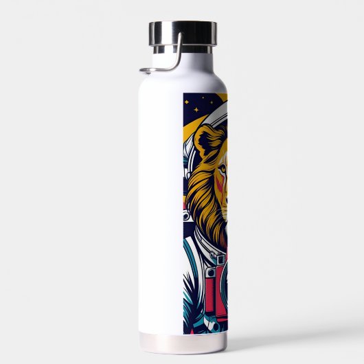 Cosmic Lion Astronaut Mug | Bold Space Art Coffee  Trinkflasche (Rechts)