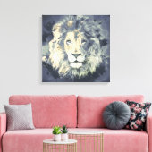 COSMIC LION KING CANVAS DRUCKEN LEINWANDDRUCK (Insitu (Wohnzimmer))