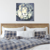COSMIC LION KING CANVAS DRUCKEN LEINWANDDRUCK (Insitu (Schlafzimmer))