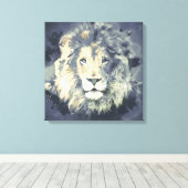 COSMIC LION KING CANVAS DRUCKEN LEINWANDDRUCK (Insitu (Holzboden))