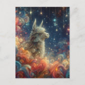 Cosmic Llama Postkarte (Vorderseite)