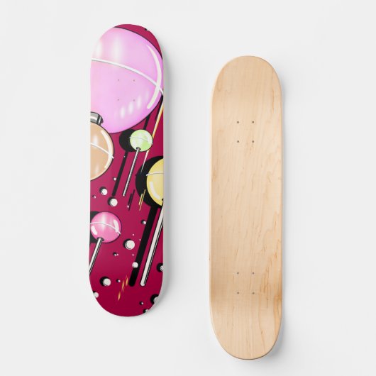 Cosmic Lollipops Skateboard Deck (Vorderseite)