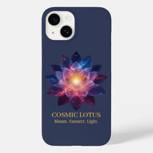 Cosmic Lotus Flower | Galaxy Bloom Energy Case-Mate iPhone Hülle (Rückseite)