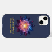 Cosmic Lotus Flower | Galaxy Bloom Energy Case-Mate iPhone Hülle (Rückseite (Horizontal))