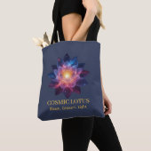 Cosmic Lotus Flower | Galaxy Bloom Energy Tasche (Von Nahem)