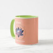Cosmic Lotus Flower Mom Bloom Tasse (Vorderseite Links)