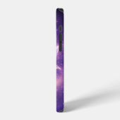 Cosmic Lotus Flower with Galaxy Glow iPhone Hülle (Linke Seite)