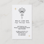 *~* Cosmic Lotus Nirvana - Heilige Geometrie Visitenkarte (Rückseite)