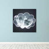 Cosmic Lullaby - Wrapped Canvas Leinwanddruck (Insitu (Holzboden))