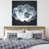 Cosmic Lullaby - Wrapped Canvas Leinwanddruck (Insitu (Schlafzimmer))