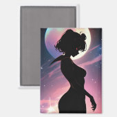 Cosmic Lunar Scout Anime Dream Magnet (Vorderseite/Rückseite)