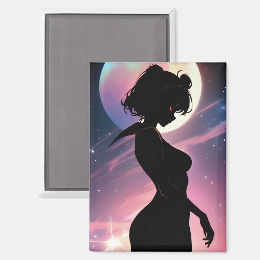 Cosmic Lunar Scout Anime Dream Magnet (Vorderseite/Rückseite)