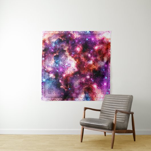 Cosmic Mandala #12 Wandteppich (Beispiel)