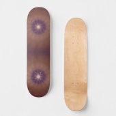 Cosmic Mandala Burst - Abstract Purple Galaxy Art Skateboard (Vorderseite)