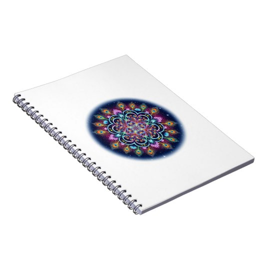 Cosmic Mandala Spiral Notebook Notizblock (Rechte Seite)