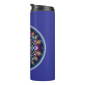 Cosmic Mandala Thermal Tumbler Thermosbecher (Nach rechts gedreht)