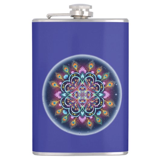 Cosmic Mandala Vinyl Flask Flachmann (Vorderseite)