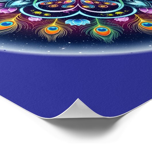 Cosmic Mandala Wall Art Poster (Ecke)