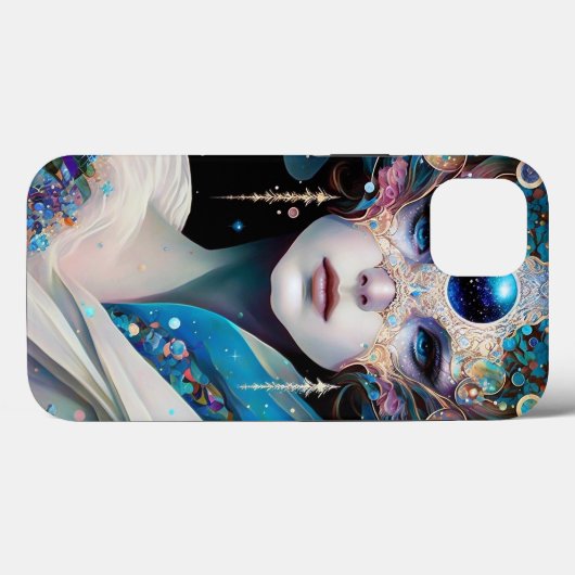Cosmic Masked Goddess Queen Fantasy Art Case-Mate iPhone Hülle (Rückseite (Horizontal))