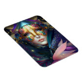 Cosmic Masked Goddess Queen Fantasy Art Magnet (Rechte Seite)