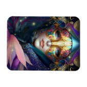 Cosmic Masked Goddess Queen Fantasy Art Magnet (Horizontal)