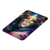 Cosmic Masked Goddess Queen Fantasy Art Magnet (Linke Seite)