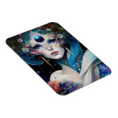 Cosmic Masked Goddess Queen Fantasy Art Magnet (Rechte Seite)