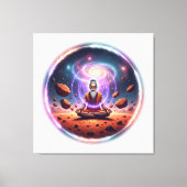 Cosmic Meditator Stretched Canvas Art Leinwanddruck (Vorderseite)