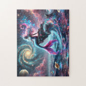 Cosmic Mermaid Fantasy Celestial Puzzle (Vertikal)