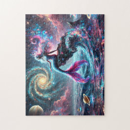 Cosmic Mermaid Fantasy Celestial Puzzle