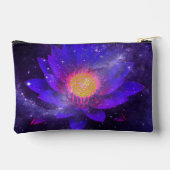 Cosmic Midnight Water Lily Zubehörtasche (Rückseite)