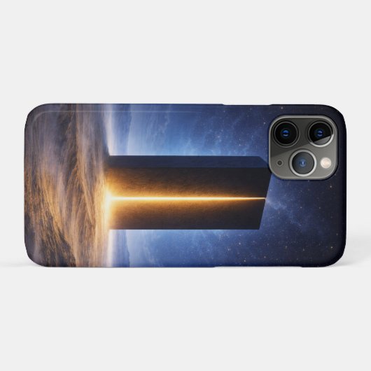 Cosmic Monolith – Light Beyond the Void Case-Mate iPhone Hülle (Rückseite (Horizontal))