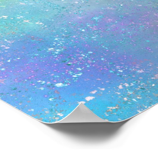 Cosmic Moon Poster (Ecke)