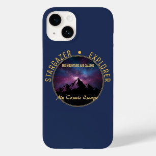 Cosmic-Mountain-Calling-Fall Case-Mate iPhone 14 Hülle