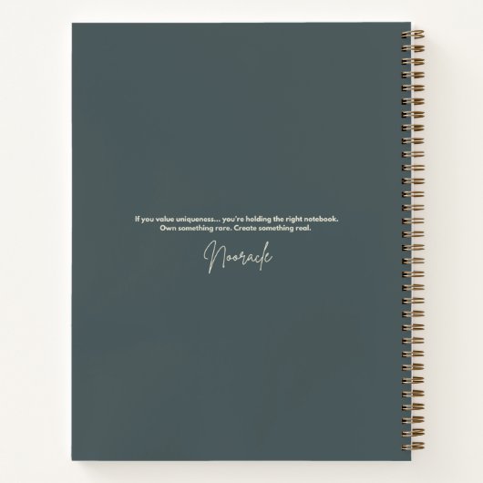 Cosmic Mountain Waterfall Zentangle Nature Journal Notizblock (Rückseite)