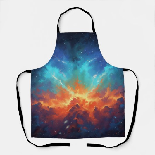 Cosmic Nebula Abstract Galaxy Space Art Schürze (Vorderseite)