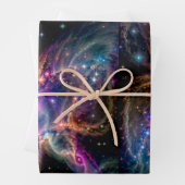 Cosmic Nebula Energy Swirl Wrapping Paper Geschenkpapier Set (Beispiel)