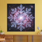 Cosmic Nebula Snowflake Leinwanddruck (Insitu (Wohnzimmer))
