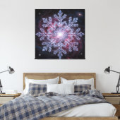 Cosmic Nebula Snowflake Leinwanddruck (Insitu (Schlafzimmer))
