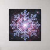 Cosmic Nebula Snowflake Leinwanddruck (Vorderseite)