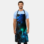 Cosmic Nebula Voyage All-Over Print Apron Schürze (Getragen)