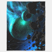 Cosmic Nebula Voyage Fleece Blanket (Vorderseite)