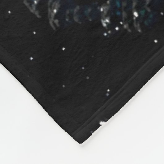 Cosmic Nebula Voyage Fleece Blanket (Ecke)