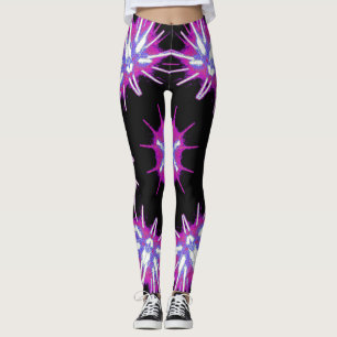 Cosmic Neon Starburst Leggings