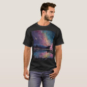 "Cosmic Night Sky Landschaftsbild T - Shirt (Vorne ganz)