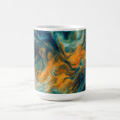 Cosmic Ocean Square - Abstrakte Farben Kaffeetasse (Mittel)