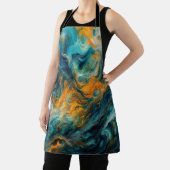 Cosmic Ocean Square - Abstrakte Farben Schürze (InSitu)