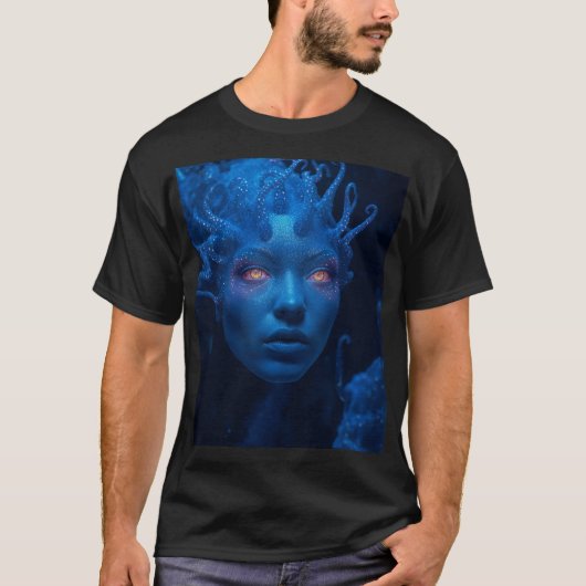 Cosmic Octopus Mythical Creature T-Shirt (Vorderseite)