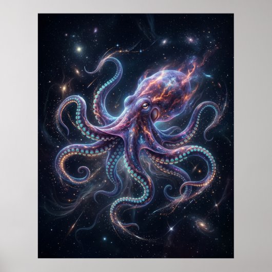 Cosmic Octopus Star Abyss Poster (Vorne)